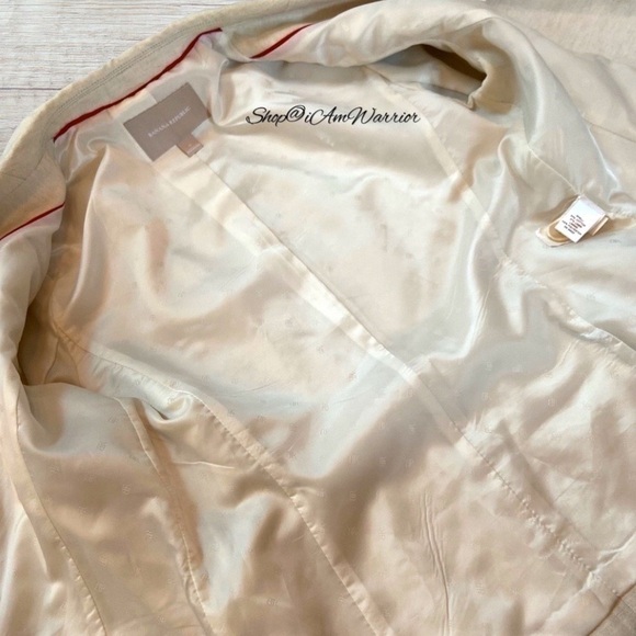 Banana Republic ecru belted belt safari jacket *shop@iamwarrior - Picture 7 of 9
